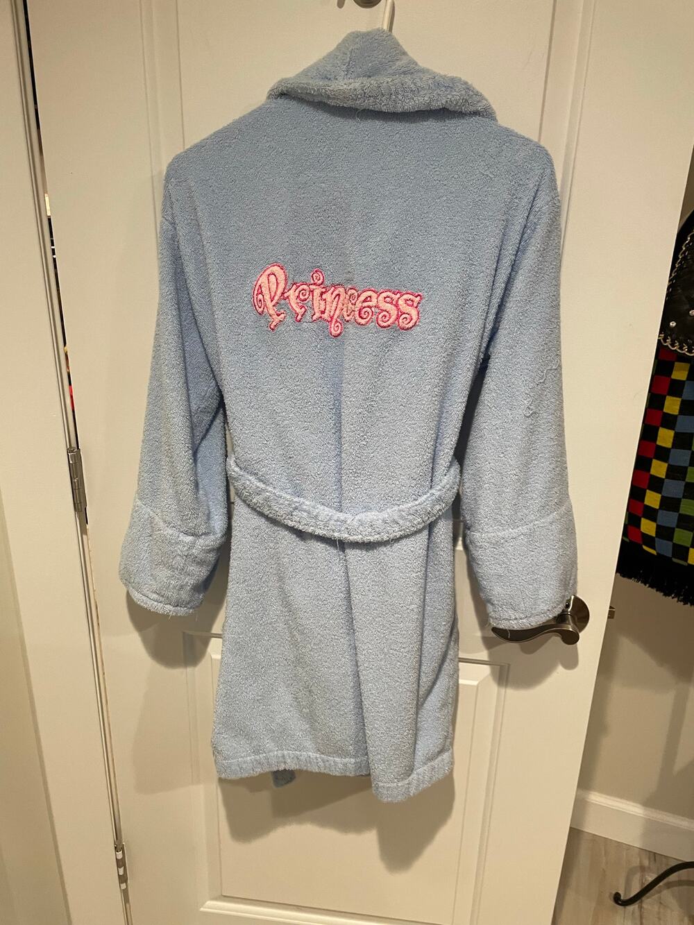Princess blue bathroom with wrap and queen one size fits all Cotton